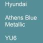 Preview: Hyundai, Athens Blue Metallic, YU6.